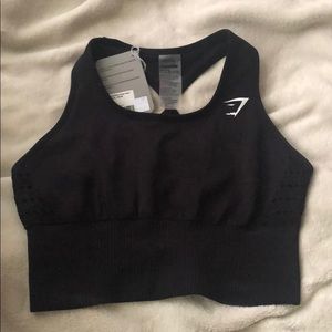 Black seamless vest gymshark